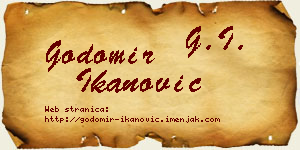 Godomir Ikanović vizit kartica